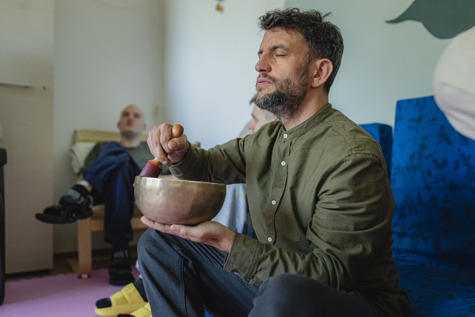 Muzikoterapie v Domově se speciálním režimem Diakonie Praha
